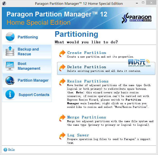 paragon partition manager mac