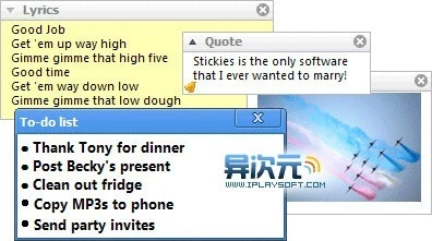 Stickies 桌面便签
