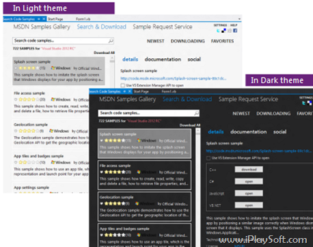 Visual Studio 2012 示例代码浏览器