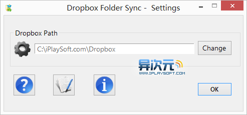 Dropbox Folder Sync 设置路径