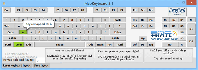MapKeyboard 软件界面截图
