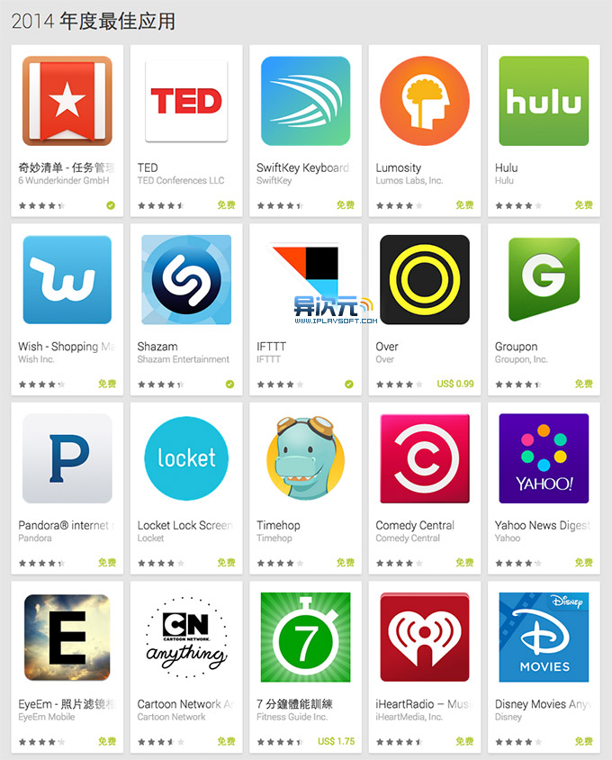 2014 Android 年度应用