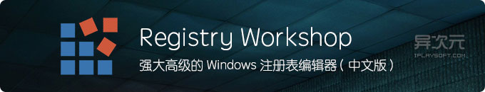 Registry Workshop - 高级注册表编辑器软件中文版 (告别 RegEdit 的低效率操作)