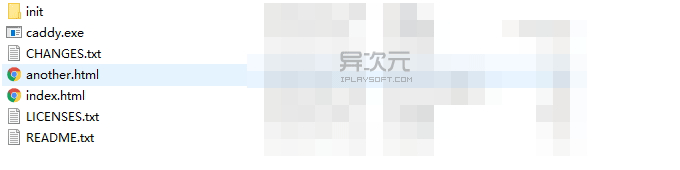 Caddy 首页文件