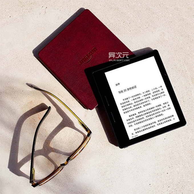 亚马逊顶级旗舰kindle Oasis 电子书阅读器 史上最薄最轻 异次元软件下载