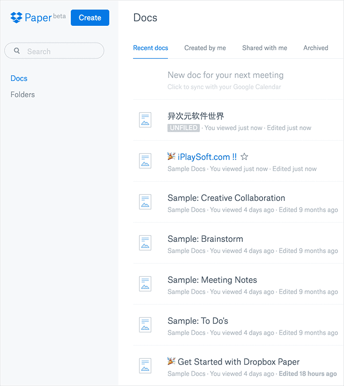 setting up dropbox paper for business
