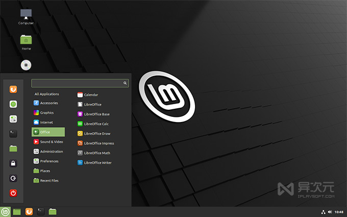 Linux Mint 20.2 Uma 桌面截图