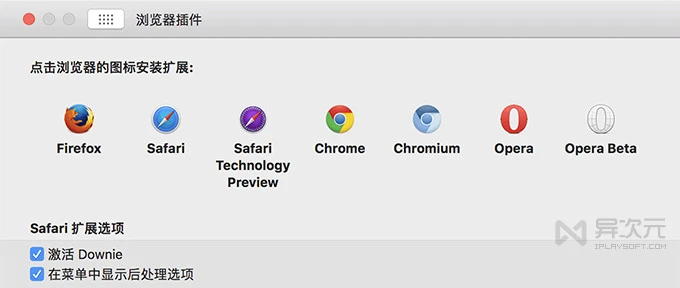 Downie 浏览器插件