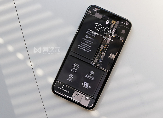 全套iphone X 透明外壳透视壁纸下载 免拆解轻松改装全透明手机 异次元软件世界