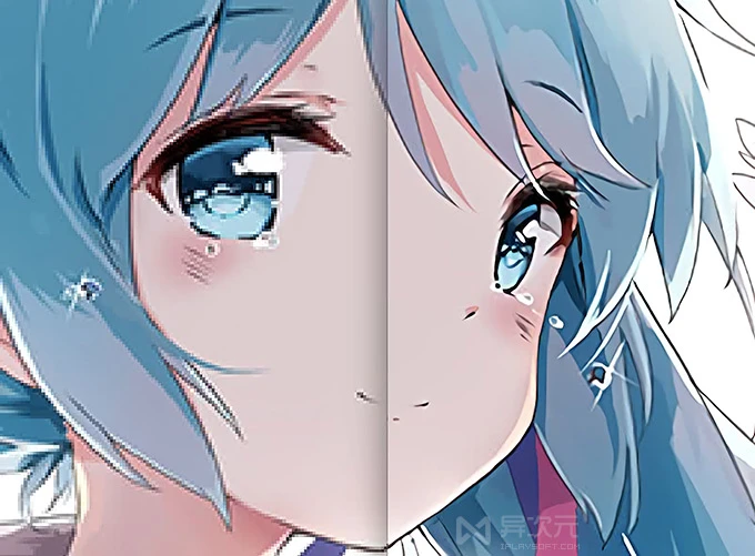 waifu2x 图片放大效果