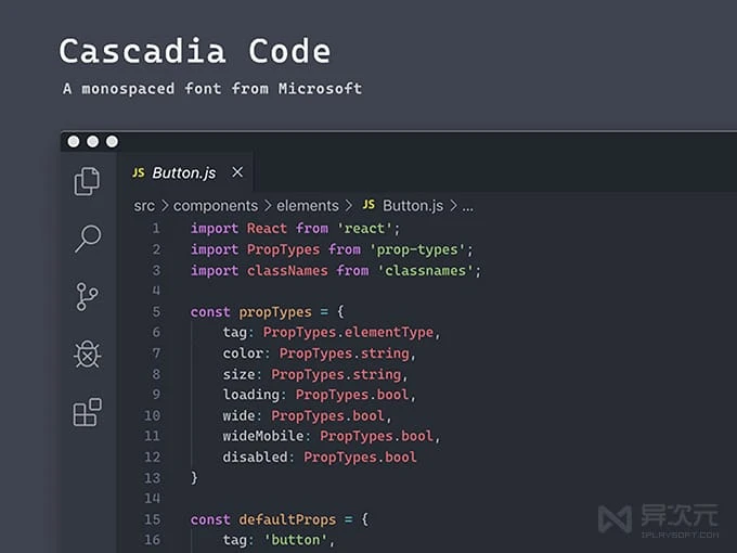 Cascadia Code 编程字体