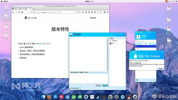 QQ Linux 版截图