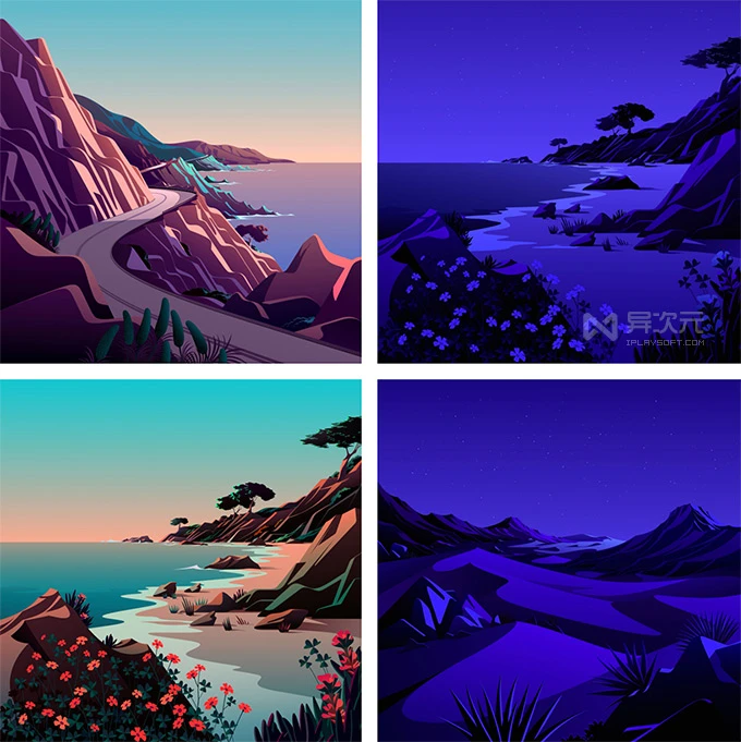 苹果 iPhone 艺术插画壁纸