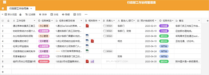 Seatable 工作协同表格