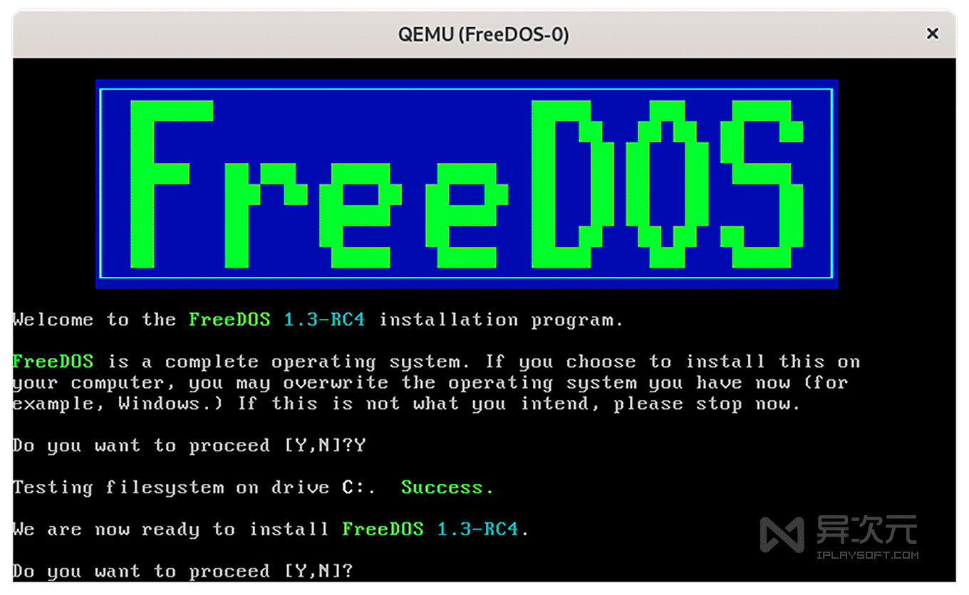6 年来首次更新！FreeDOS 1.3 开源免费系统新版发布 异次元软件下载