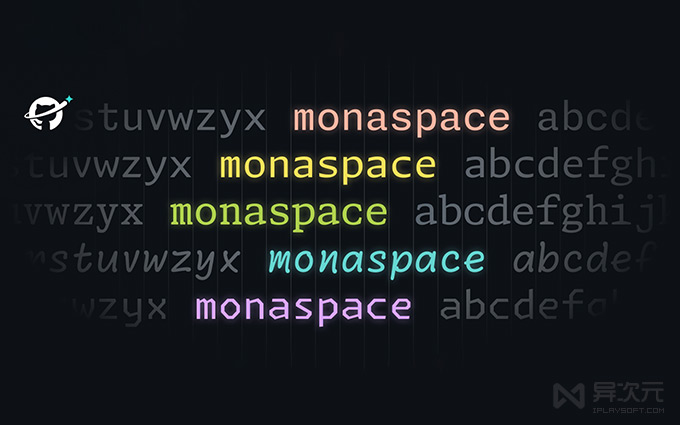 GitHub monaspace 编程字体