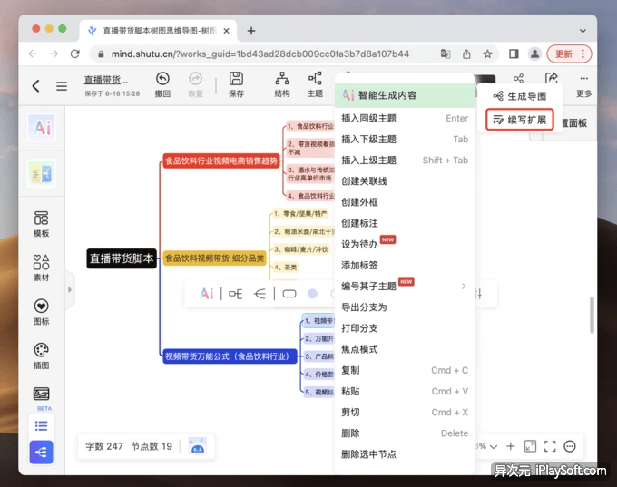 TreeMind 思维导图 AI 写作