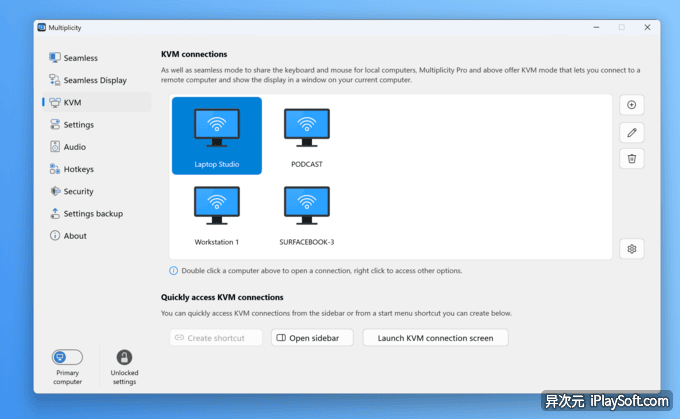 Multiplicity KVM 模式