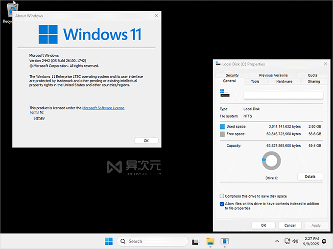 Nano11 极简系统 Win11 桌面